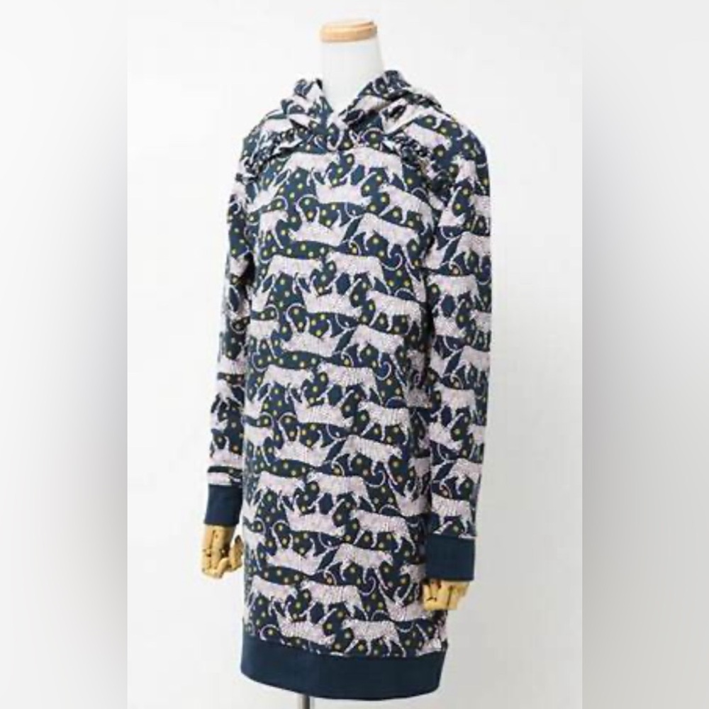 Kate Spade ♠️ panther tunic hooded sweater.
